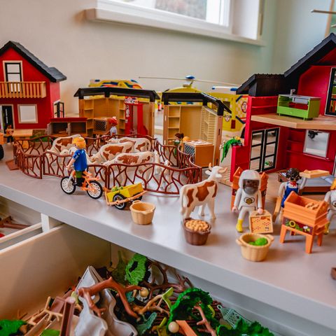 In Murgels Spielhaus gibt es viele PLAYMOBIL-Spielsachen.